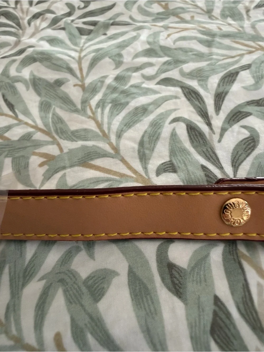 Authentic Louis Vuitton  Leather Shoulder Strap with Gold Hardware